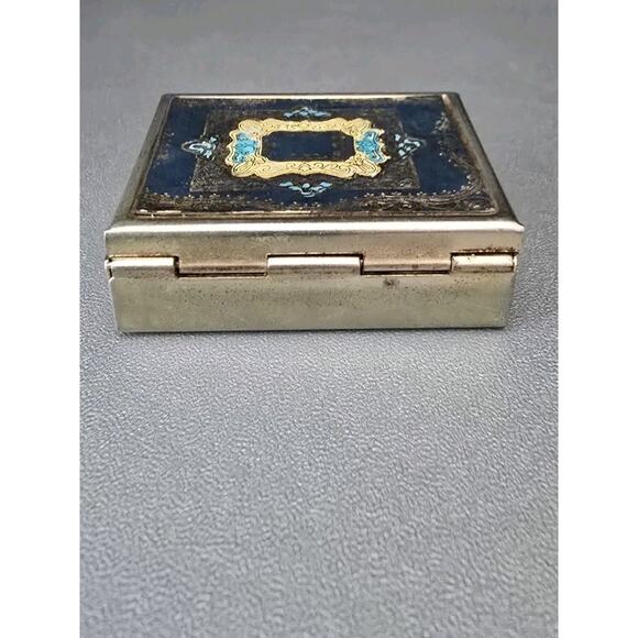 Decorative Vintage Style Pill Box Metal Trinket Box - Picture 3 of 6
